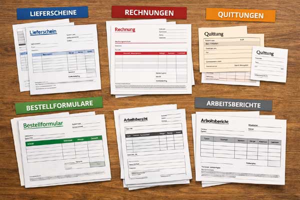 Formulare, Durchschreibesätze und Formularblöcke im Überblick