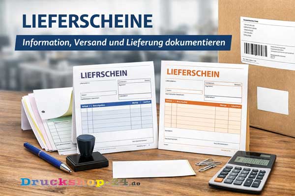 Lieferscheine als Formularblock oder Durchschreibesatz